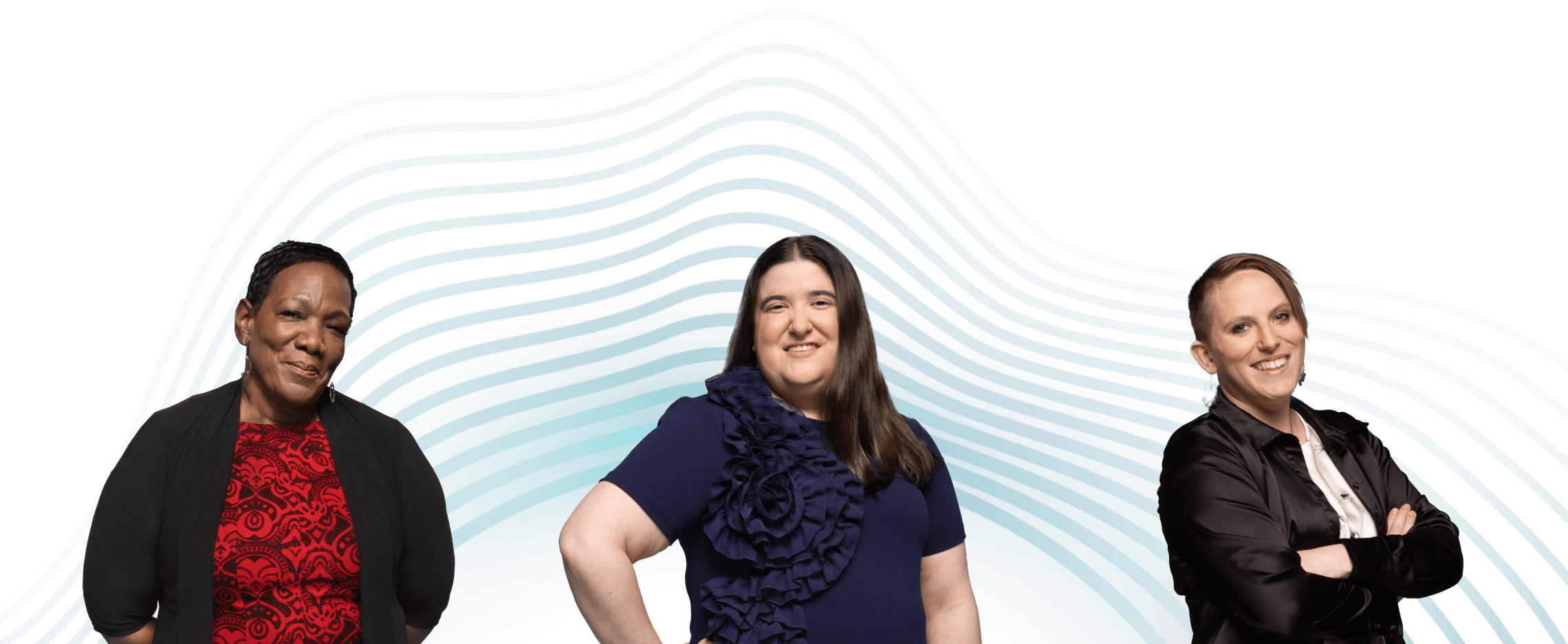 June, Nicole, and Cynthia, real VYEPTI patients